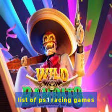 list of ps1 racing games